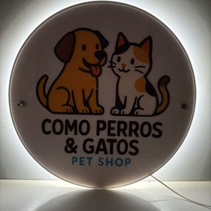 retroiluminado de acrílico